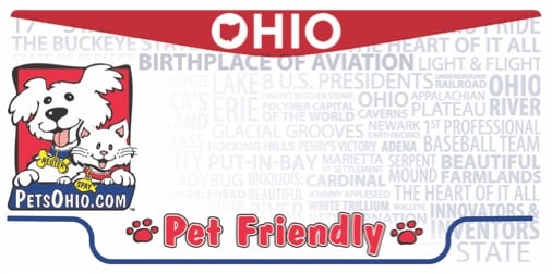 Ohio Pet-Friendly License Plate